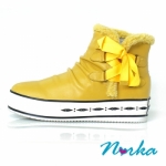 Norka 休閒鞋 潮流運動鞋 時尚運動風 優質運動鞋 / 黃色