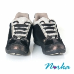 Norka~增高鞋 不敗經典 傳奇再現 時尚運動風 綁帶 運動鞋 黑色